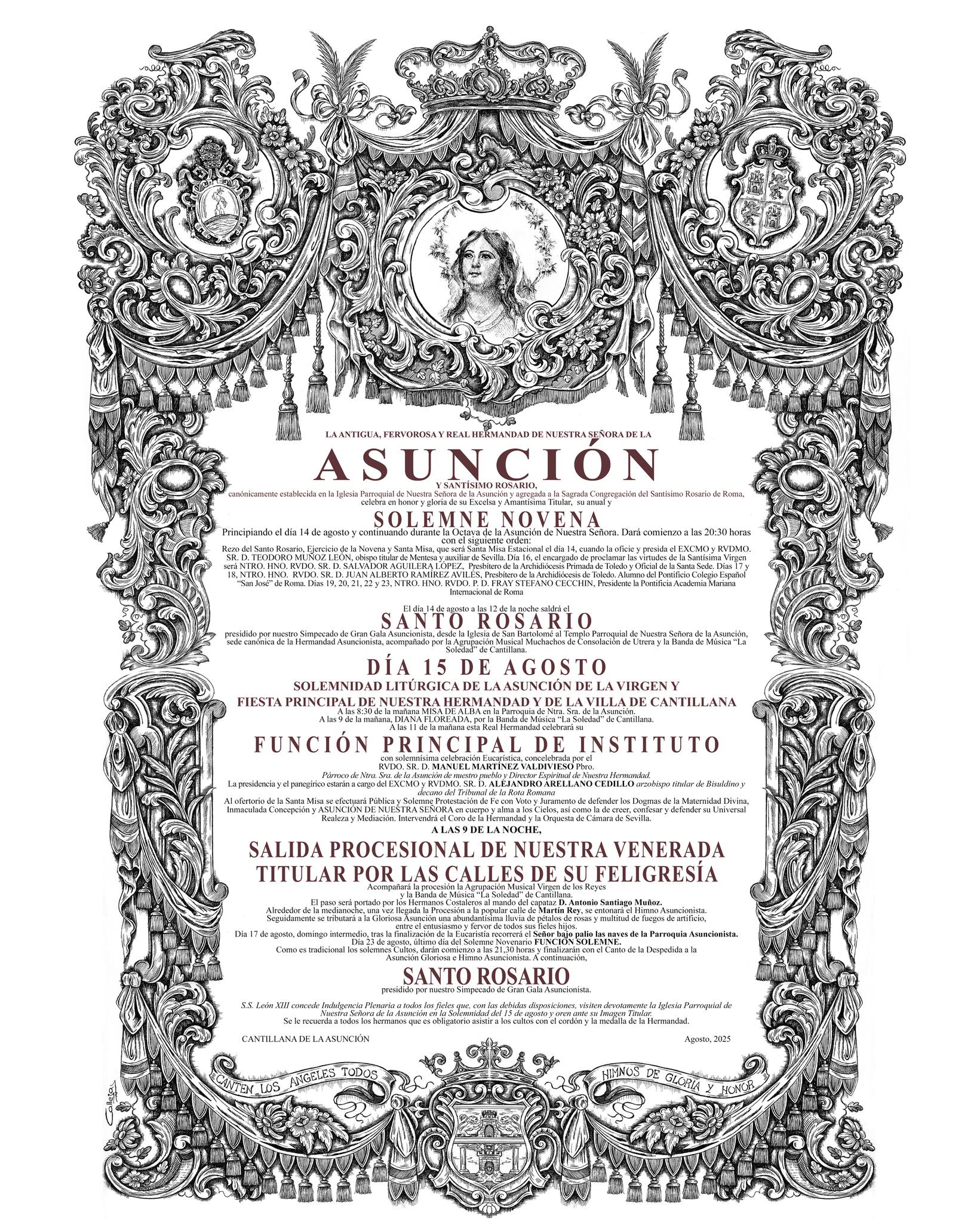 CONVOCATORIA DE CULTOS AGOSTO 2025