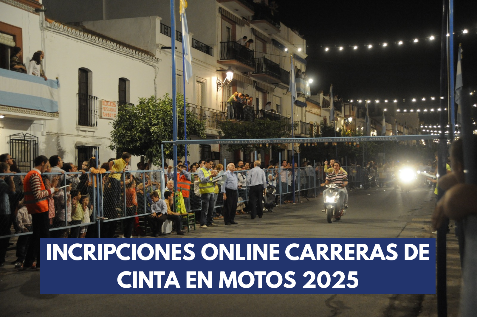 Abierto el plazo de inscripción online para las Carreras de Cintas en Motos 2025